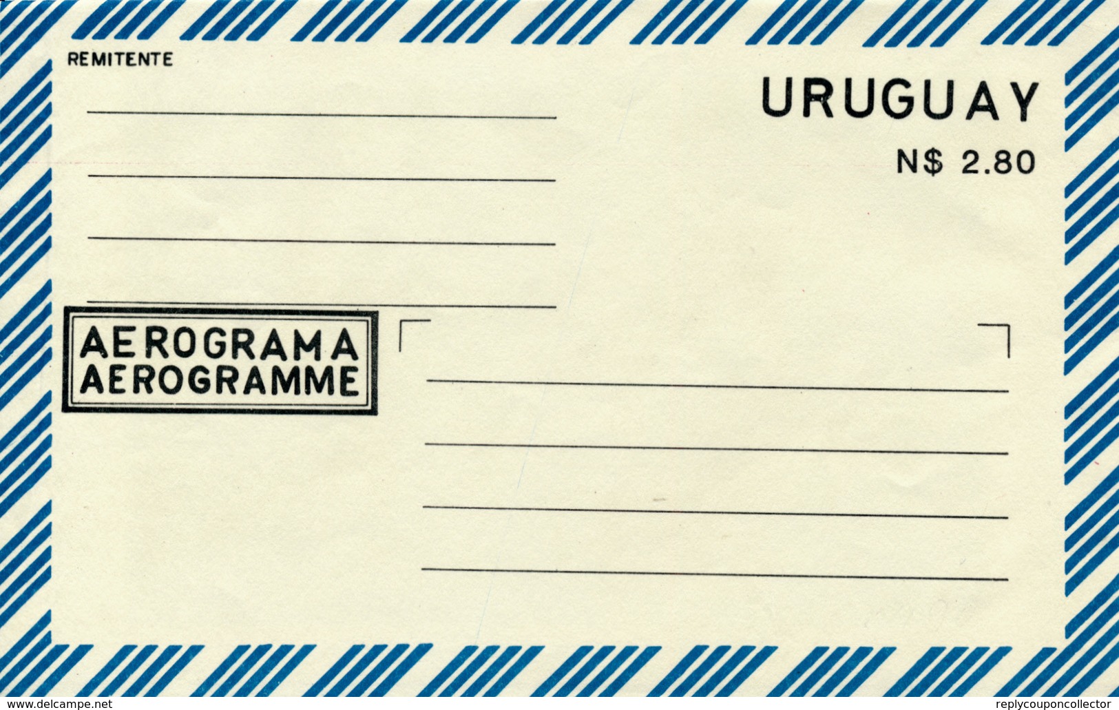 URUGUAY - AEROGRAMA ; AEROGRAMME - Uruguay