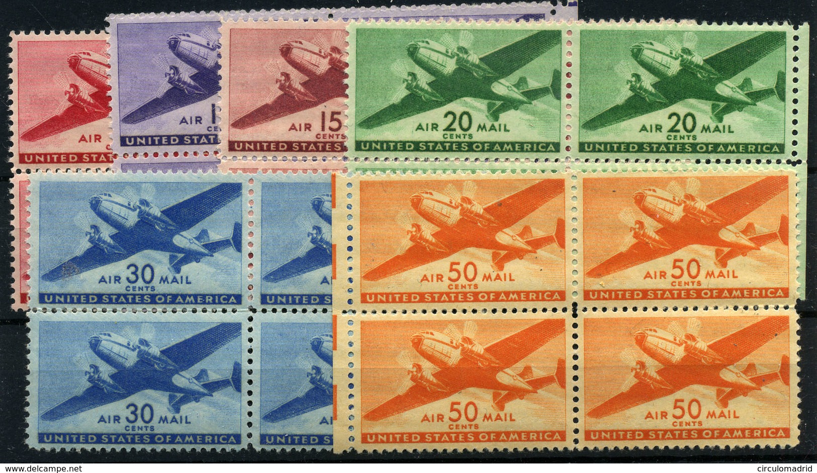 Estados Unidos Nº 26/32. Año 1941/44 - 2b. 1941-1960 Unused