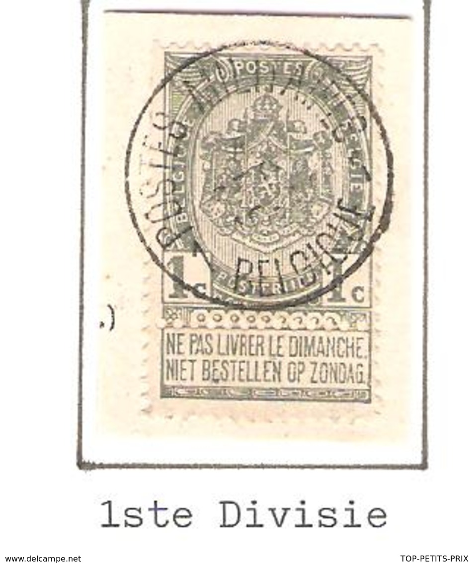 REF139/ TP 53 S/Fragment C.Postes Militaires 1 Belgique 4-SEPT?-10-11 - 1893-1907 Armoiries