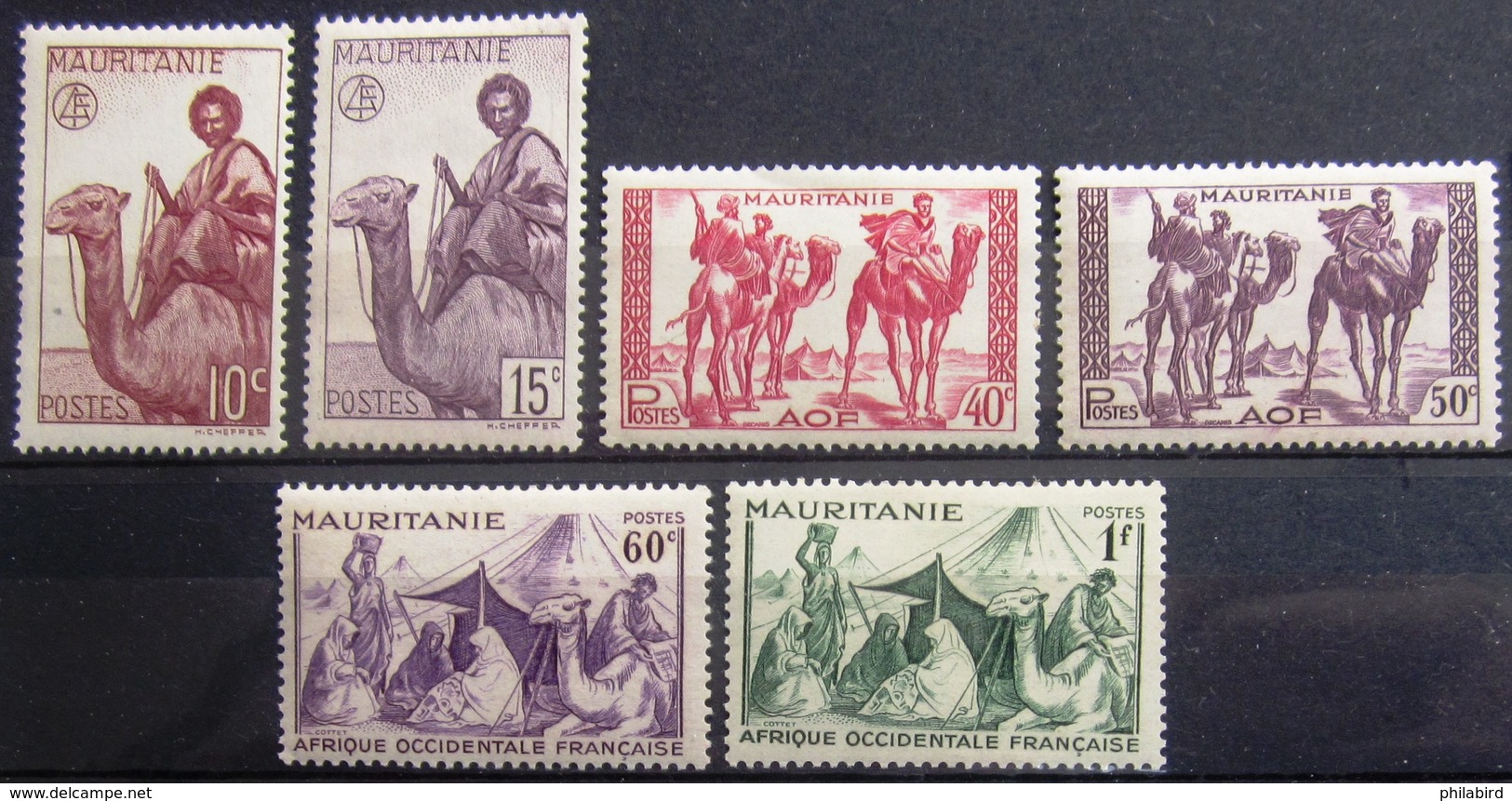 MAURITANIE                     N° 125/130                     NEUF** - Unused Stamps