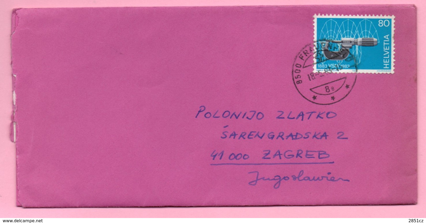 Letter - Frauenfeld, 18.5.1983., Switzerland (Helvetia) - Sonstige & Ohne Zuordnung