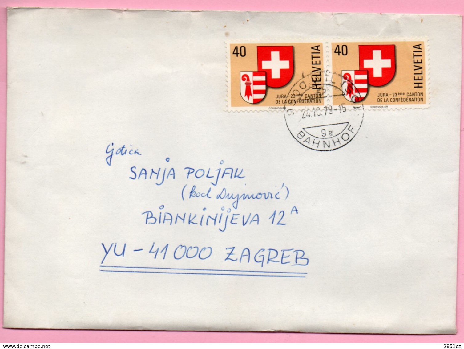 Letter - 24.10.1978., Switzerland (Helvetia) - Otros & Sin Clasificación