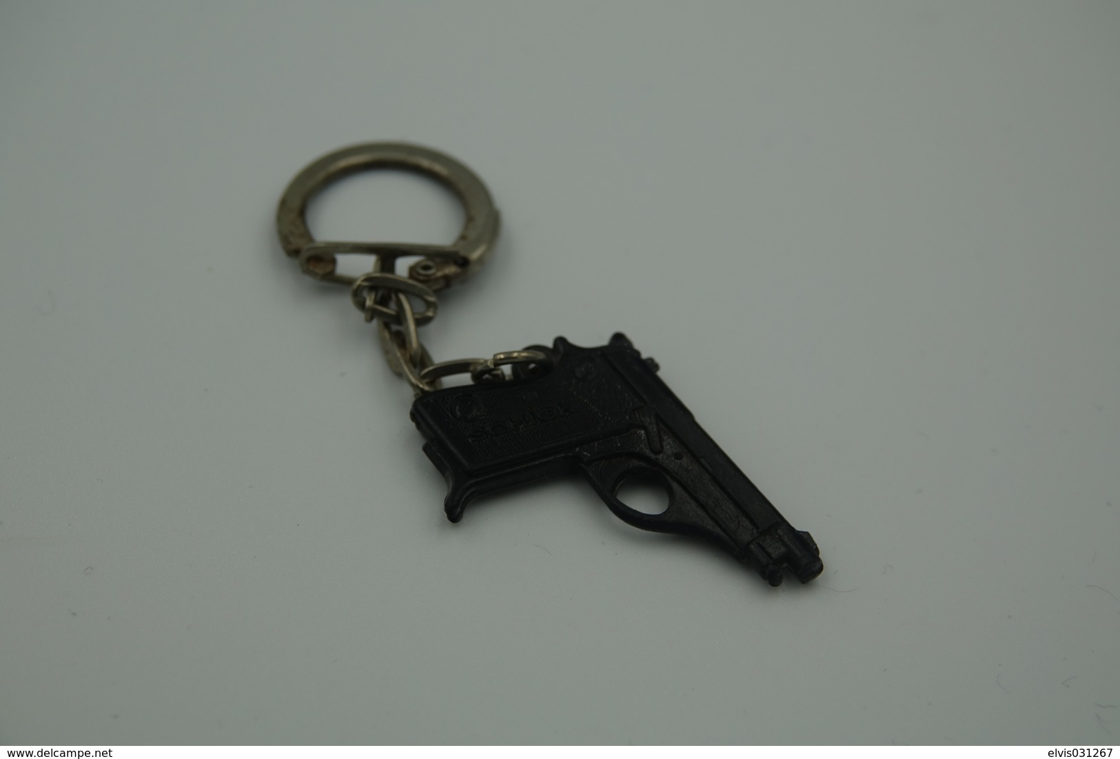 Vintage TOY GUN :  SCHICK BERETTA 70 - L=4,5cm - Keychain 1960s - Keywords: Cap -Cork -Rifle - Revolver - Pistol - Decotatieve Wapens