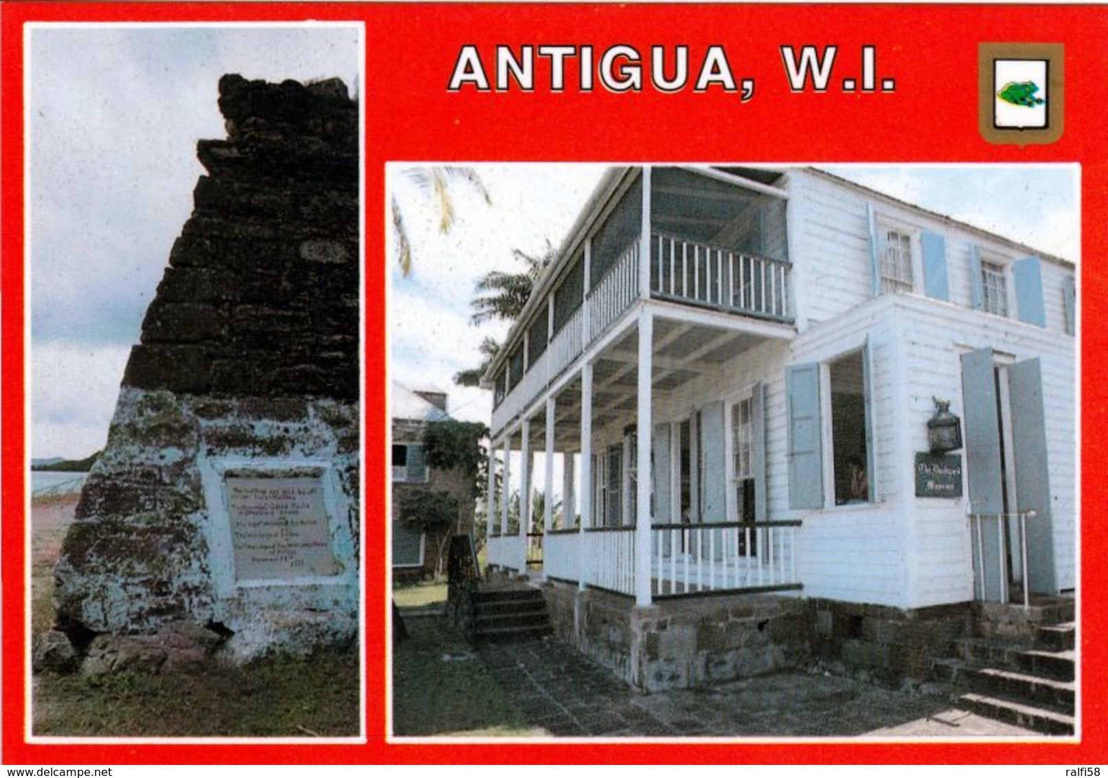 1 AK Antigua * Nelson's House At English Harbour - Eine Historische Hafenanlage - Seit 2016 UNESCO Weltkulturerbe * - Antigua & Barbuda