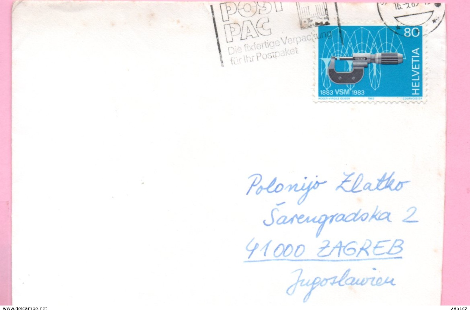 Letter - 1985., Switzerland (Helvetia) - Andere & Zonder Classificatie