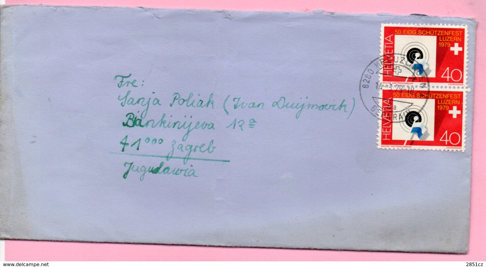 Letter - Stamp Luzern / Postmark 14.3.1979., Switzerland (Helvetia) - Andere & Zonder Classificatie