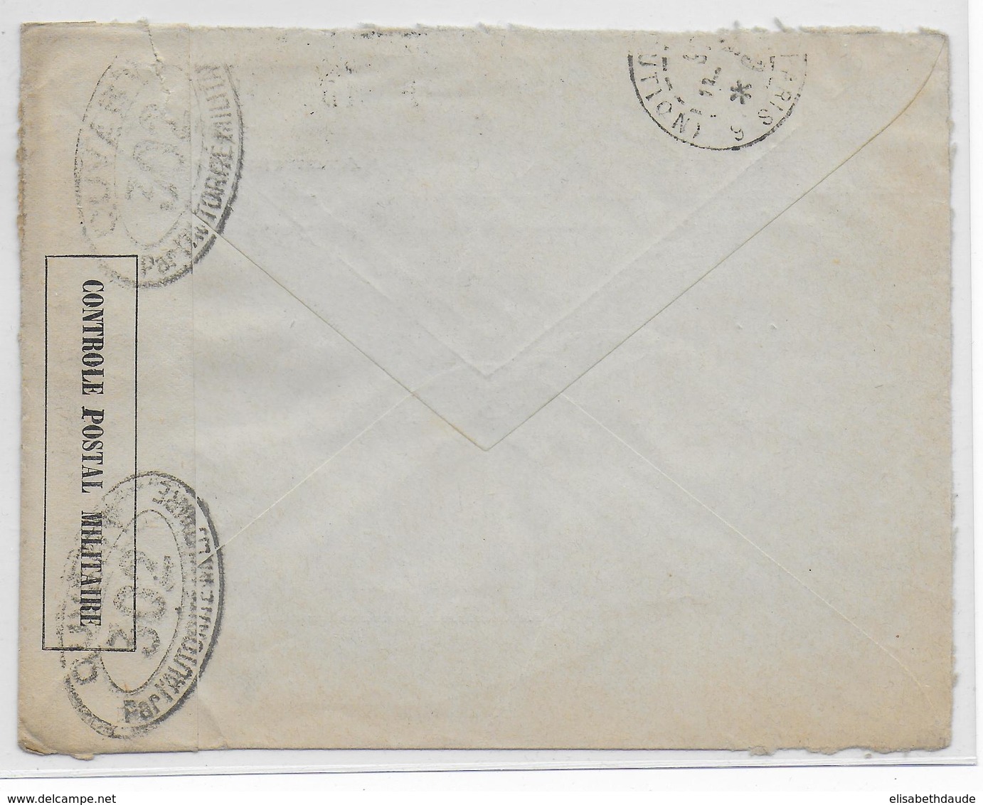 1916 - GRECE - ENVELOPPE RECOMMANDEE Avec CENSURE FRANCAISE SUP De ATHENES => PARIS - Storia Postale