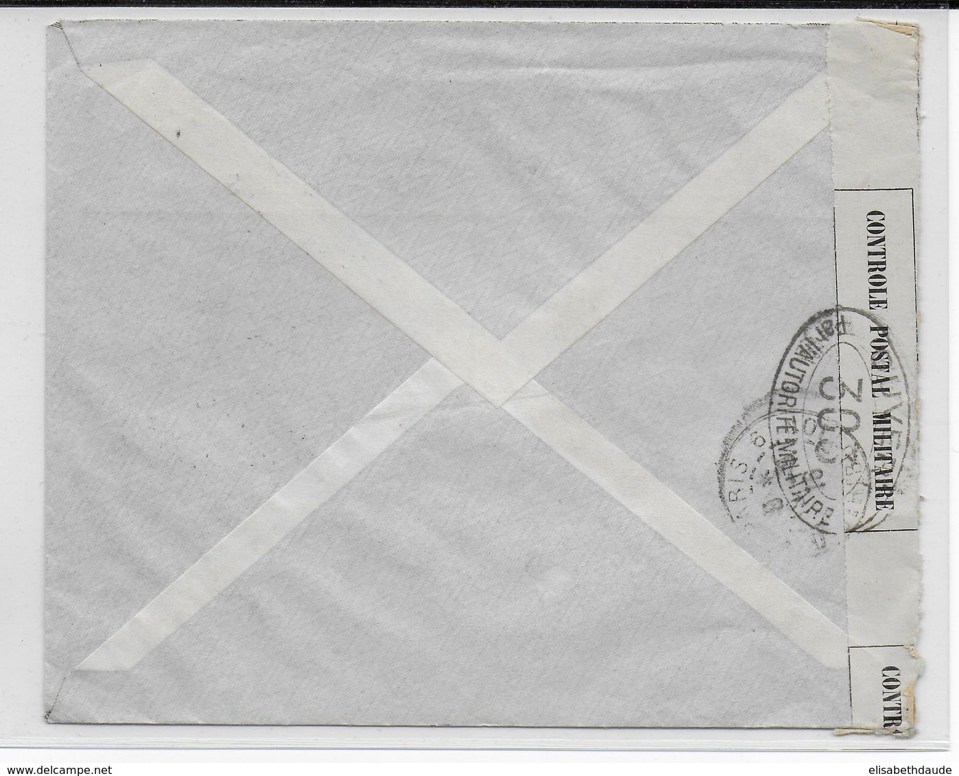 1916 - GRECE - ENVELOPPE RECOMMANDEE Avec CENSURE FRANCAISE SUP De ATHENES => PARIS - Lettres & Documents