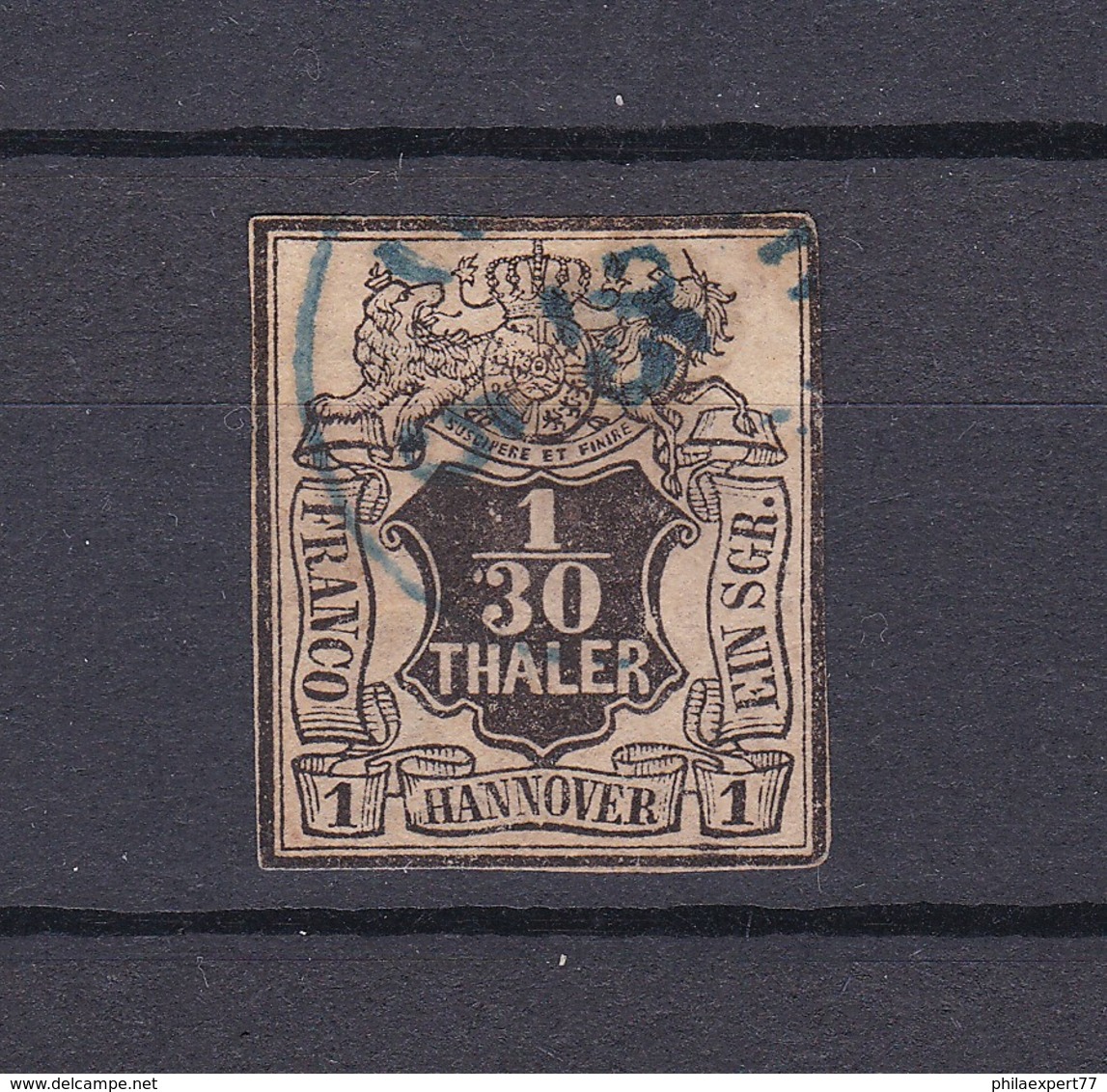 Hannover - 1851/55 - Michel Nr. 3 - Gest. - 65 Euro - Hannover