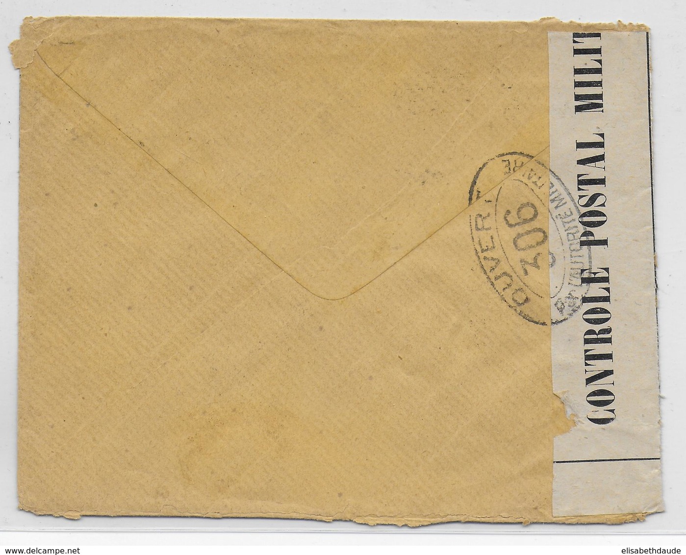 1916 - GRECE - ENVELOPPEavec CENSURE FRANCAISE De LE PIREE Avec MECA => PARIS - Briefe U. Dokumente