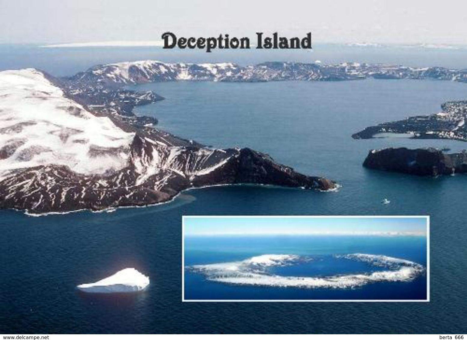 Antarctica Deception Island View New Postcard - Sonstige & Ohne Zuordnung