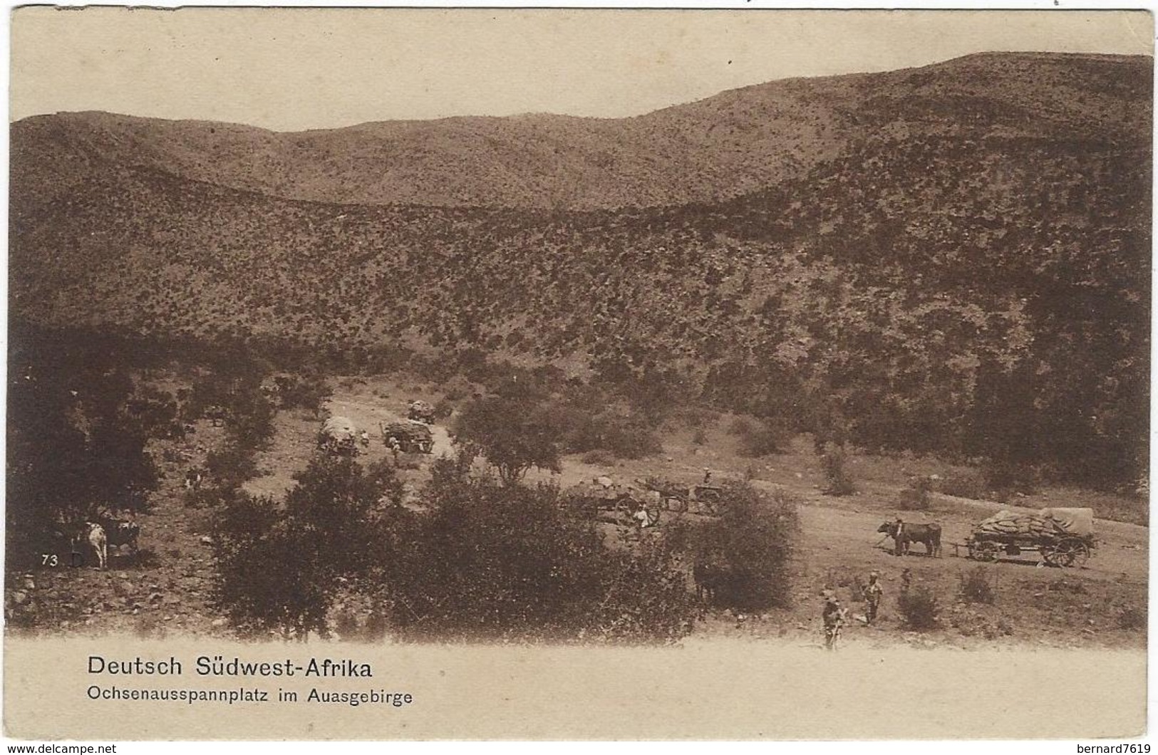 Namibie  Deutsch Sudwest Afrika Ochsenausspannplatz Im Auasgebirge   Carl Muller  Hoftr Altenburg Allemagne - Namibië