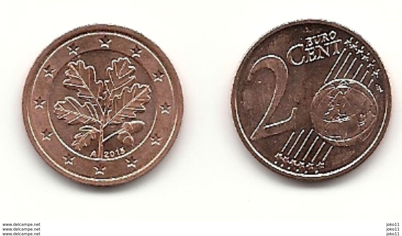 2 Cent, 2015, Prägestätte (A) Vz, Sehr Gut Erhaltene Umlaufmünze - Deutschland