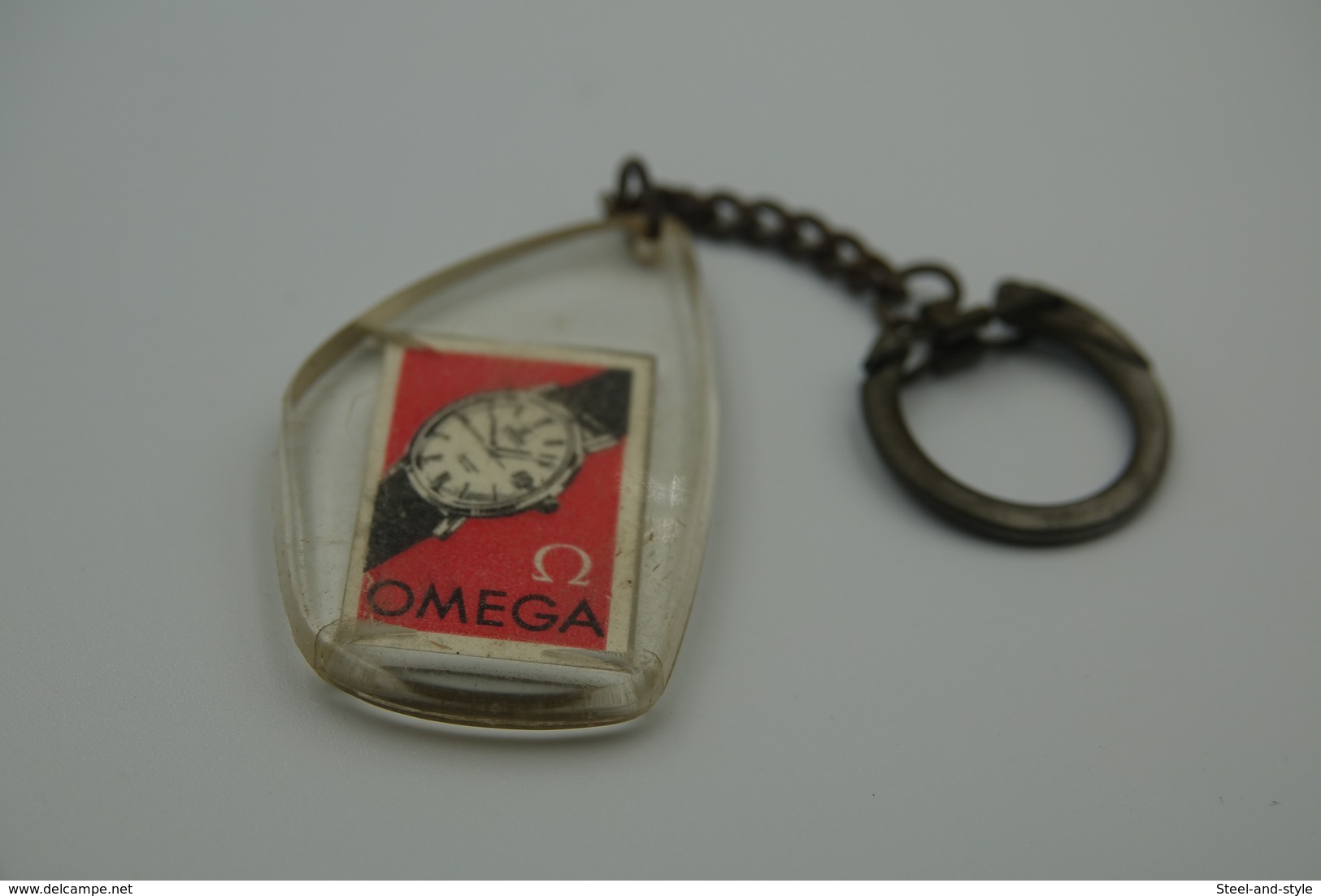 Watches ACCESSORIES : KEYCHAIN / KEYRING ADVERTISEMENT OMEGA (Seamaster) Retailer -1960 - Original Vintage - Autres & Non Classés