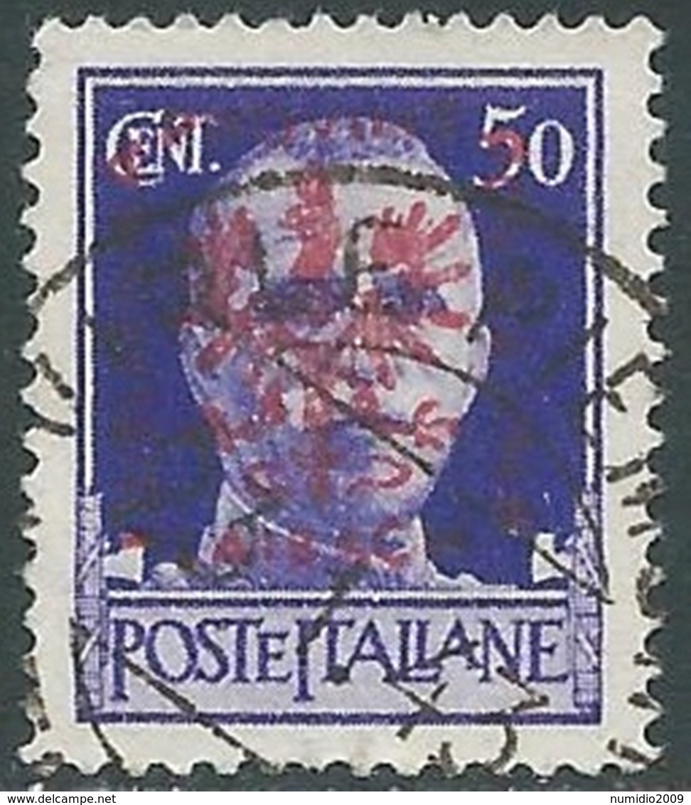 1944 OCCUPAZIONE TEDESCA LUBIANA USATO 50 CENT - RB34-8 - Occ. Allemande: Lubiana