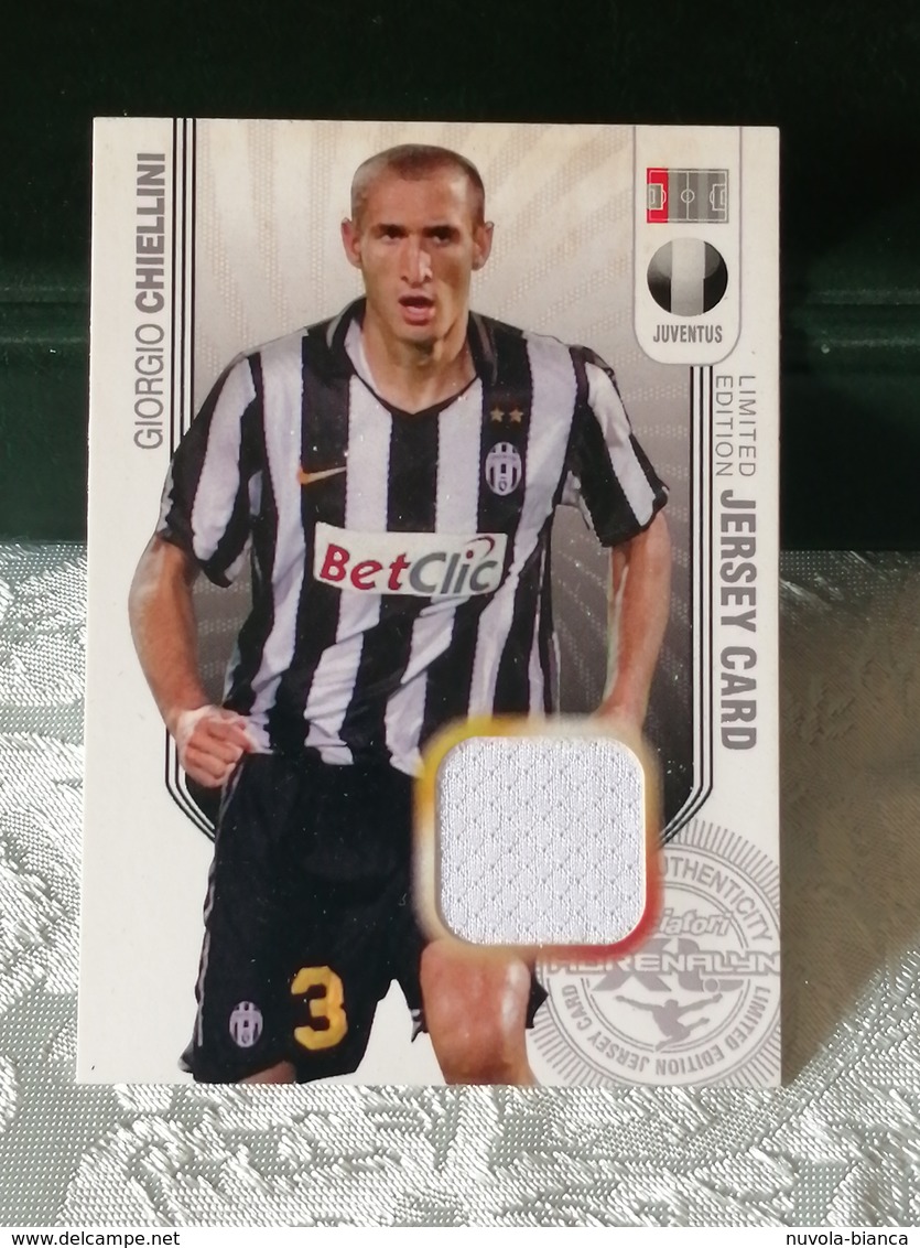 Giorgio CHIELLINI JUVENTUS Limited Edition Adrenalyn 2010-11 Card Panini RARA Solo 1000 Esemplari, C. - Edizione Italiana