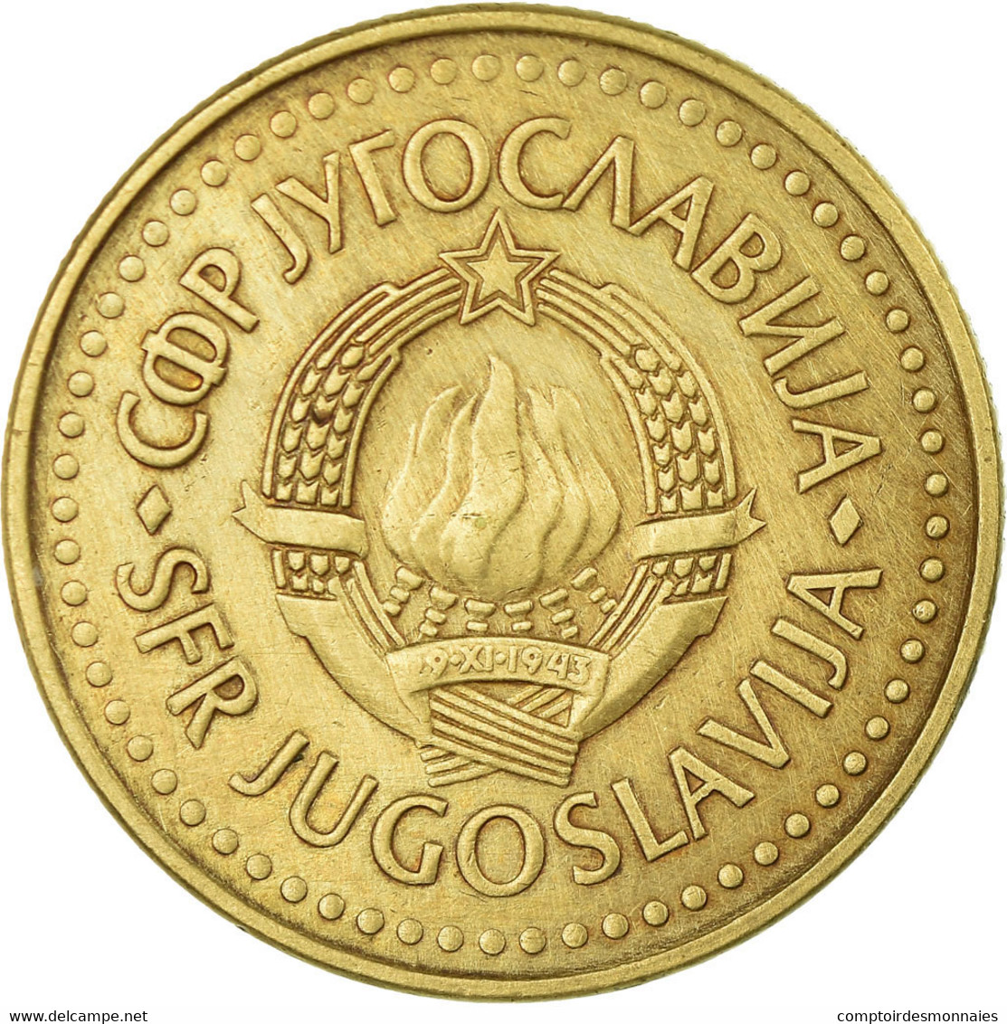 Monnaie, Yougoslavie, 5 Dinara, 1985, TB+, Nickel-brass, KM:88 - Yougoslavie