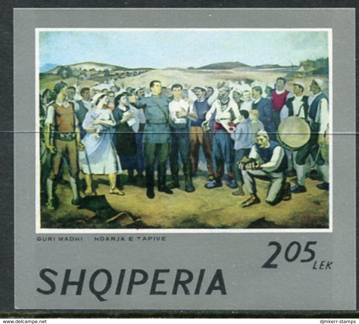 ALBANIA 1974 National Paintings Block MNH / ** .  Michel Block 53 - Albanie