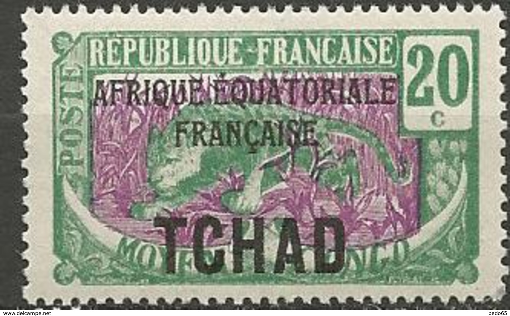 TCHAD  N° 25 NEUF** LUXE SANS CHARNIERE / MNH - Neufs