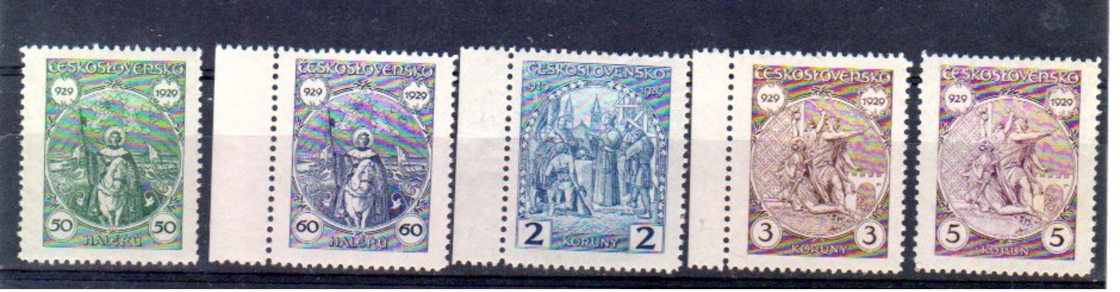 1929 St Wenceslas Y 258 - 262 ** Mi 283- 287 ** ( Pas Courant En ** ) - Neufs