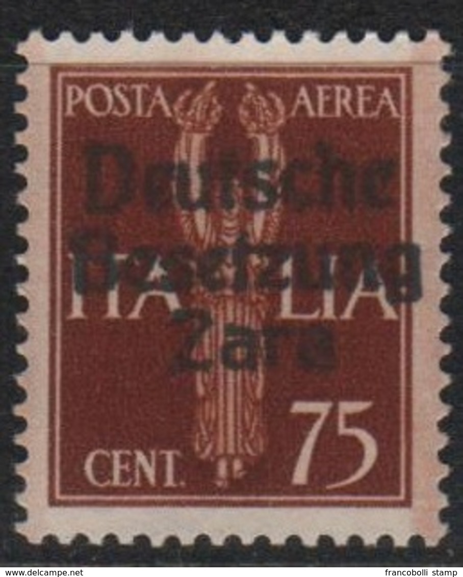 1943 Occupazione Tedesca Zara 75 C.  P.a. MNH - Occ. Allemande: Zara