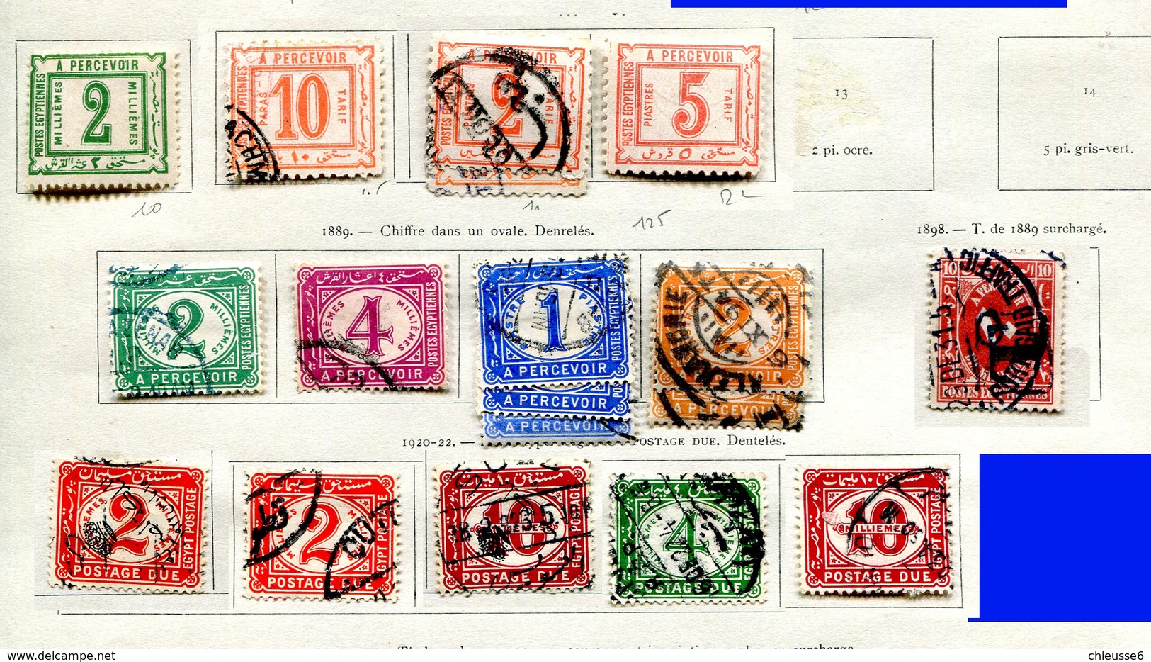 Egypte  Lot Taxe - *, Ch - Altri & Non Classificati