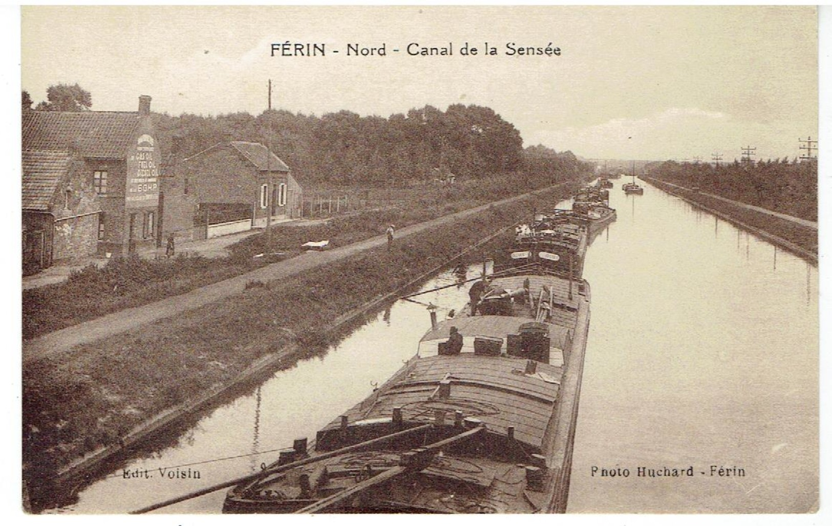 FÉRIN - Nord - Douai - Canal De La Sensée- Photo Huchard, Férin - Douai