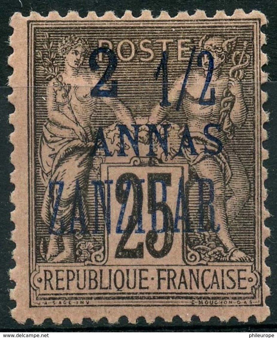 Zanzibar (1894) N 24 * (charniere) - Nuovi