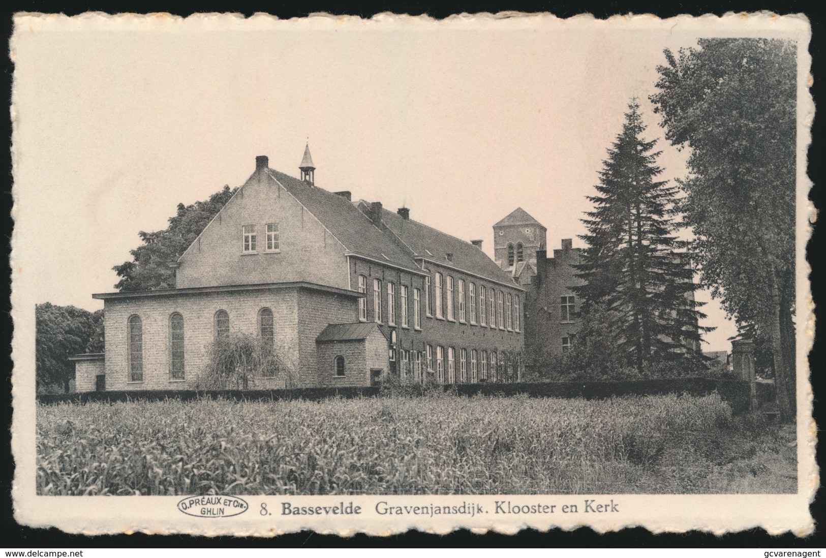 BASSEVELDE  GRAVENJANSDIJK , KLOOSTER EN KERK - Assenede