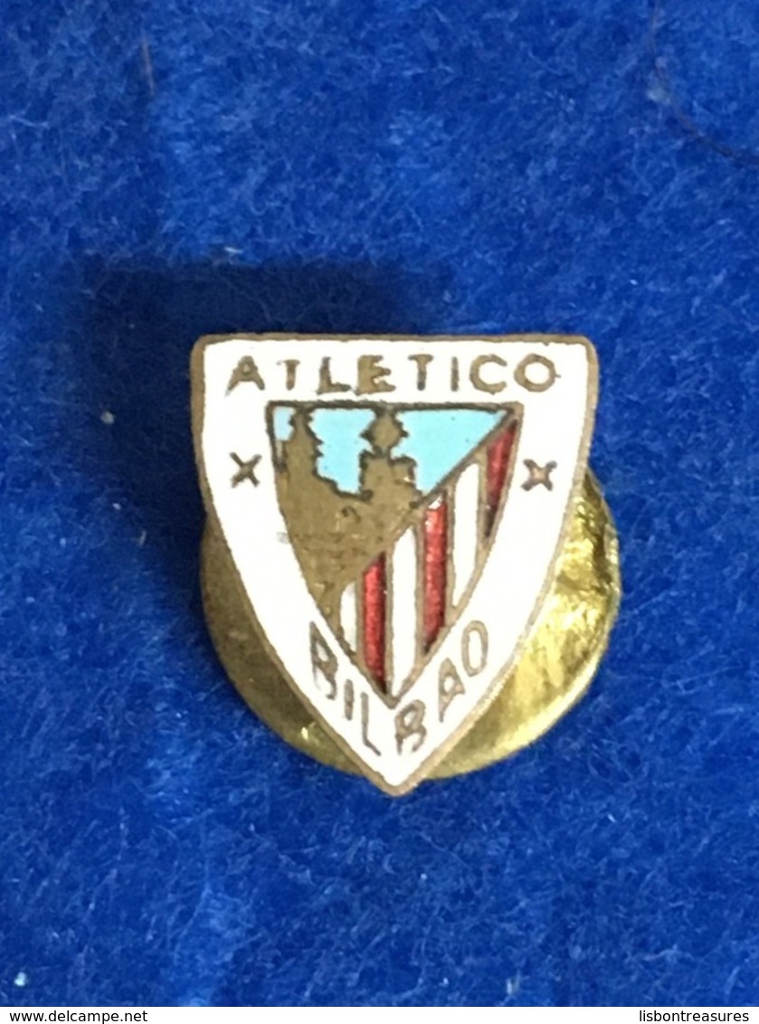 ANTIQUE ENAMEL PIN SPAIN ATLETICO BILBAO SOCCER / CALCIO TEAM - Calcio