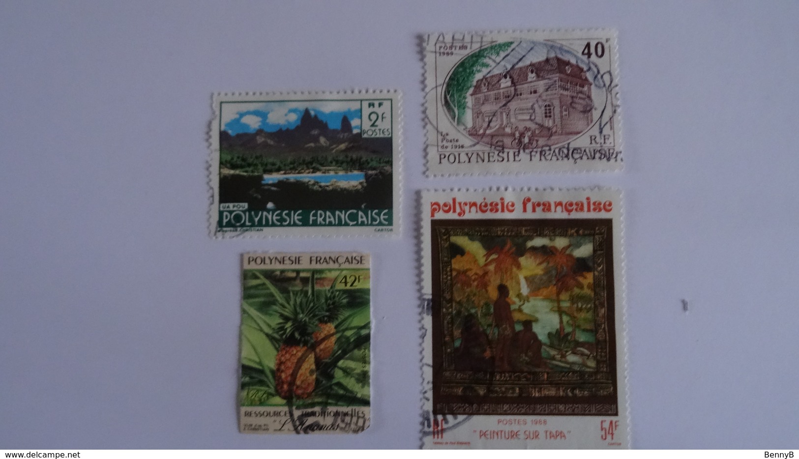 OCEANIE - POLYNESIE FRANçAISE  4 Timbres 1986-1988 + 1 Timbre 1991 Non Dentelé - Used - Used Stamps