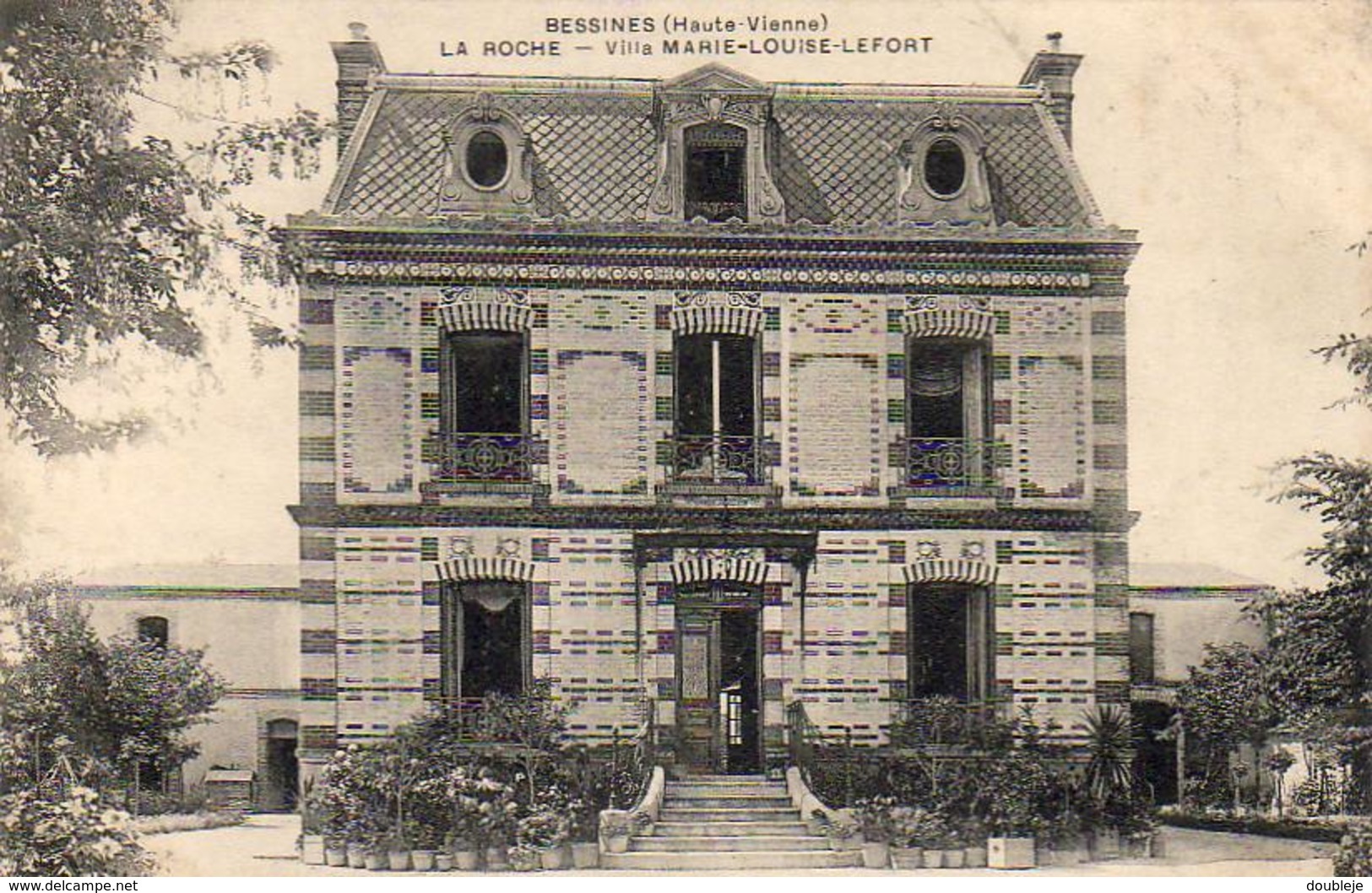 D87 BESSINES  La Roche  Villa Marie Louise Lefort .........  Carte Peu Courante - Bessines Sur Gartempe