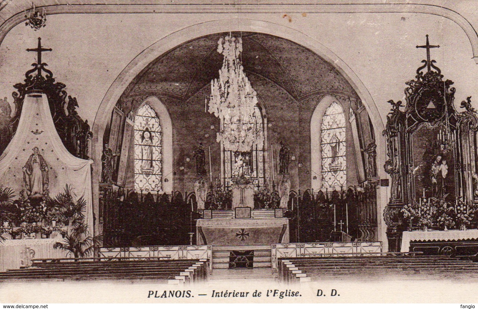 88 -PLANOIS --Intérieur De L'Eglise - ,édit: D.D - Autres & Non Classés