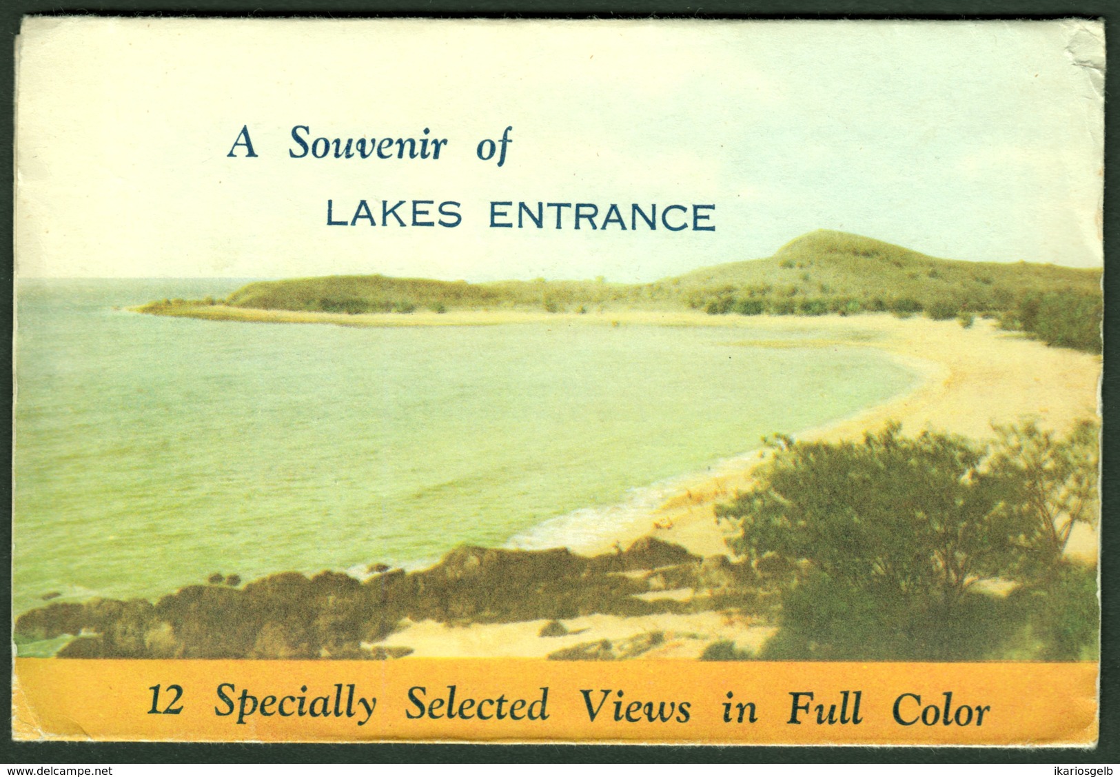 LAKES ENTRANCE Australia VIC " LEPORELLO 12 Color Views " ~1949 Postcard Size, Folded In Cover - Andere & Zonder Classificatie