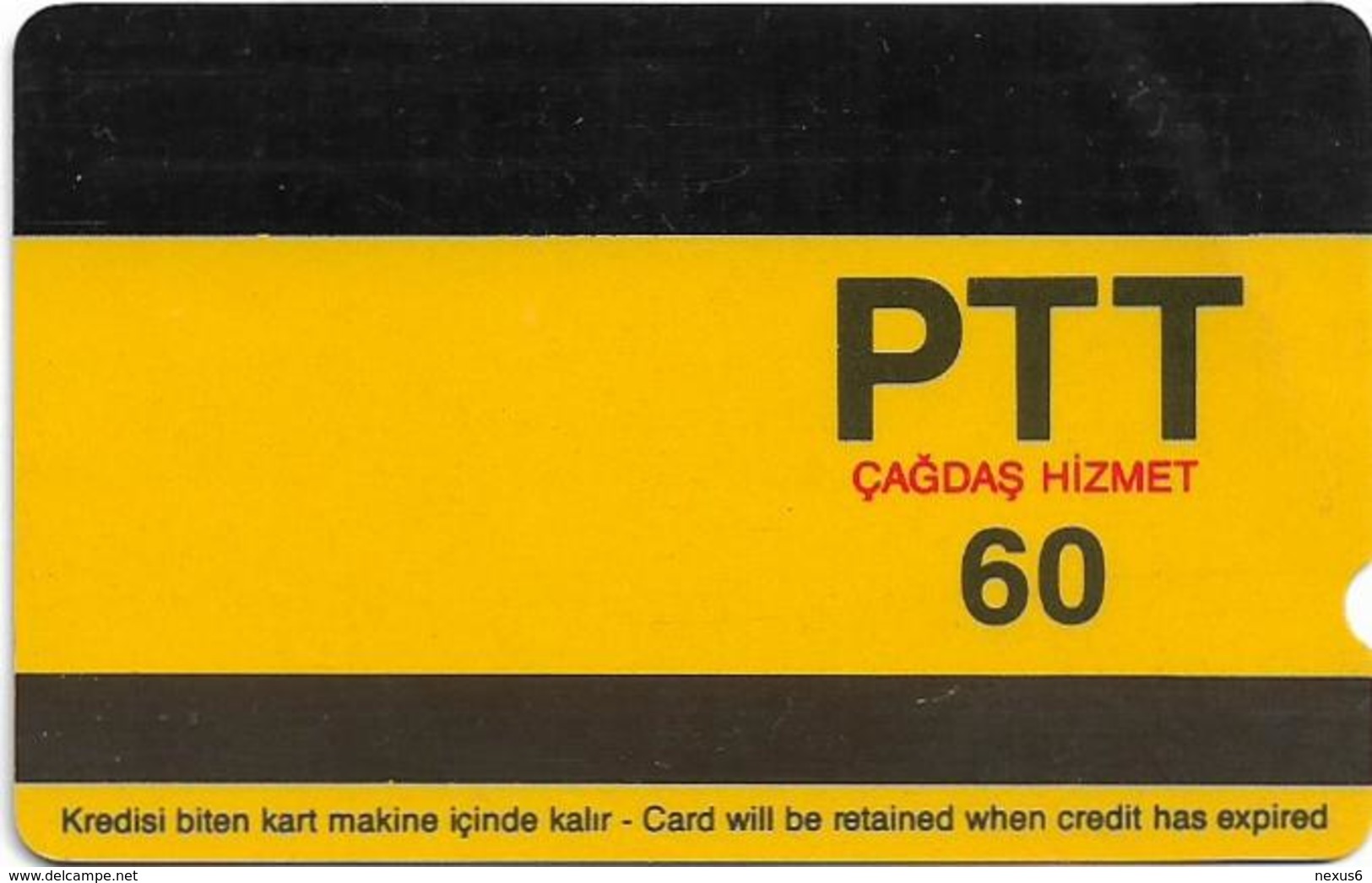 Turkey - Alcatel - PTT - 3rd Series (15mm) 1991-1992, T-08 - Kaya Mezarlari - Dalyan, 60U, Used - Turquia