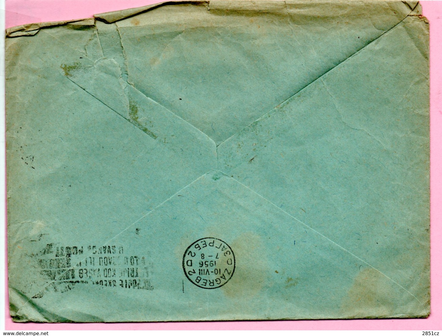 Letter - Postmark Pula, 1956. / Zagreb, 1956., Yugoslavia - Altri & Non Classificati
