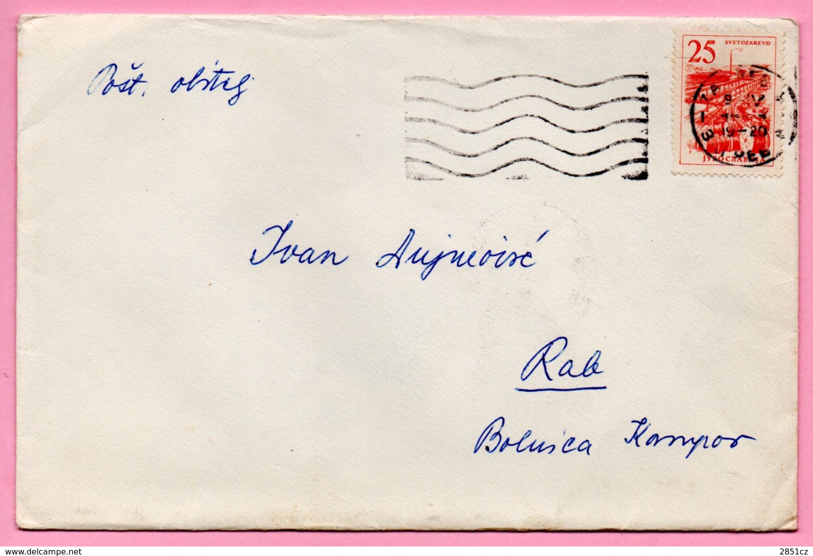 Letter - Postmark Zagreb, 9.4.1964. / Rab, 10.4.1960., Yugoslavia - Other & Unclassified