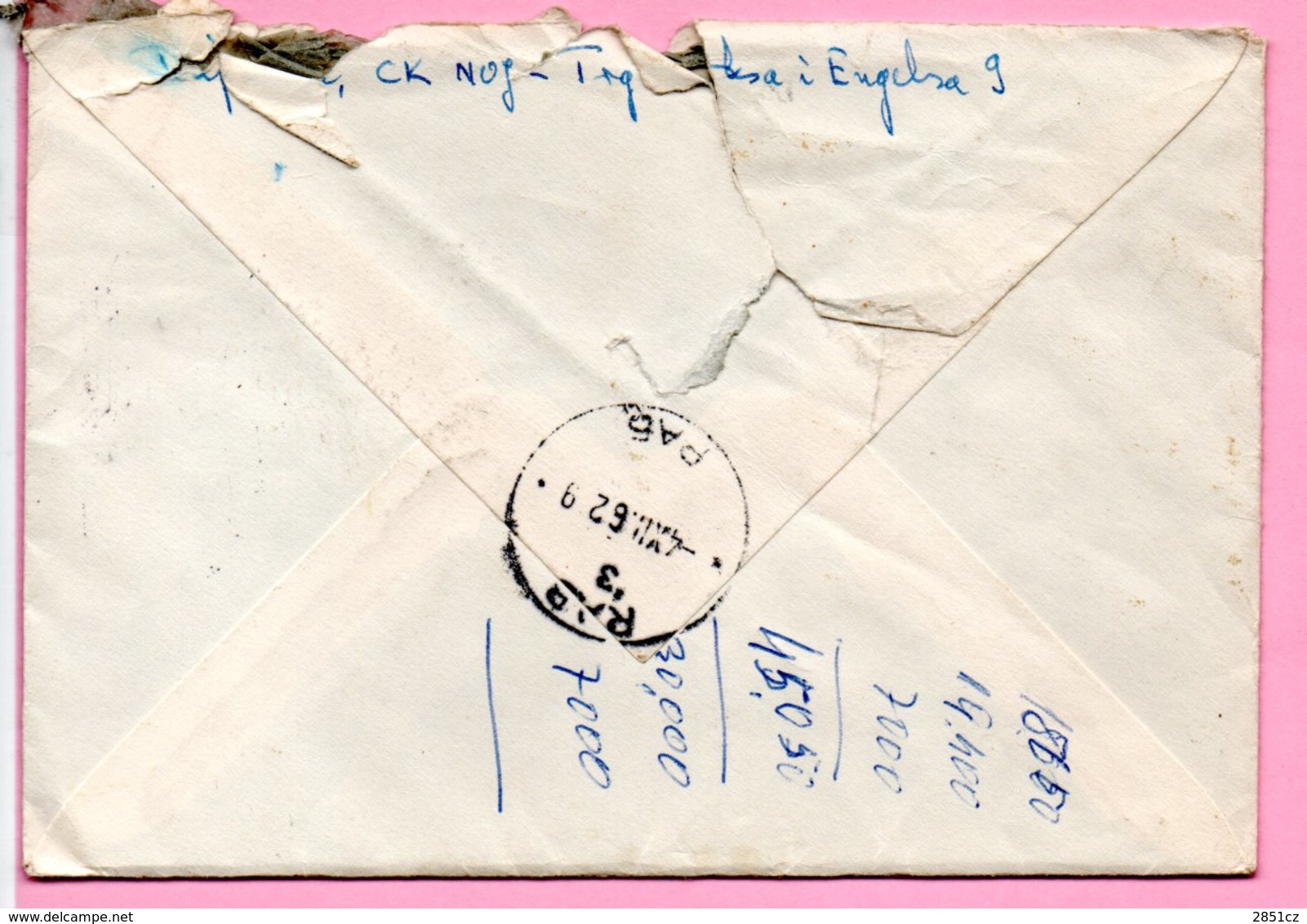 Letter - Postmark Beograd, 3.12.1962. / Rab, 4.12.1962., Yugoslavia - Other & Unclassified