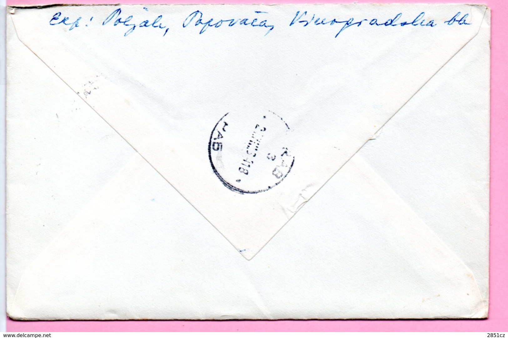 Letter - Postmark Popovača, 20.8.1964. / Rab, 21.8.1964., Yugoslavia - Sonstige & Ohne Zuordnung