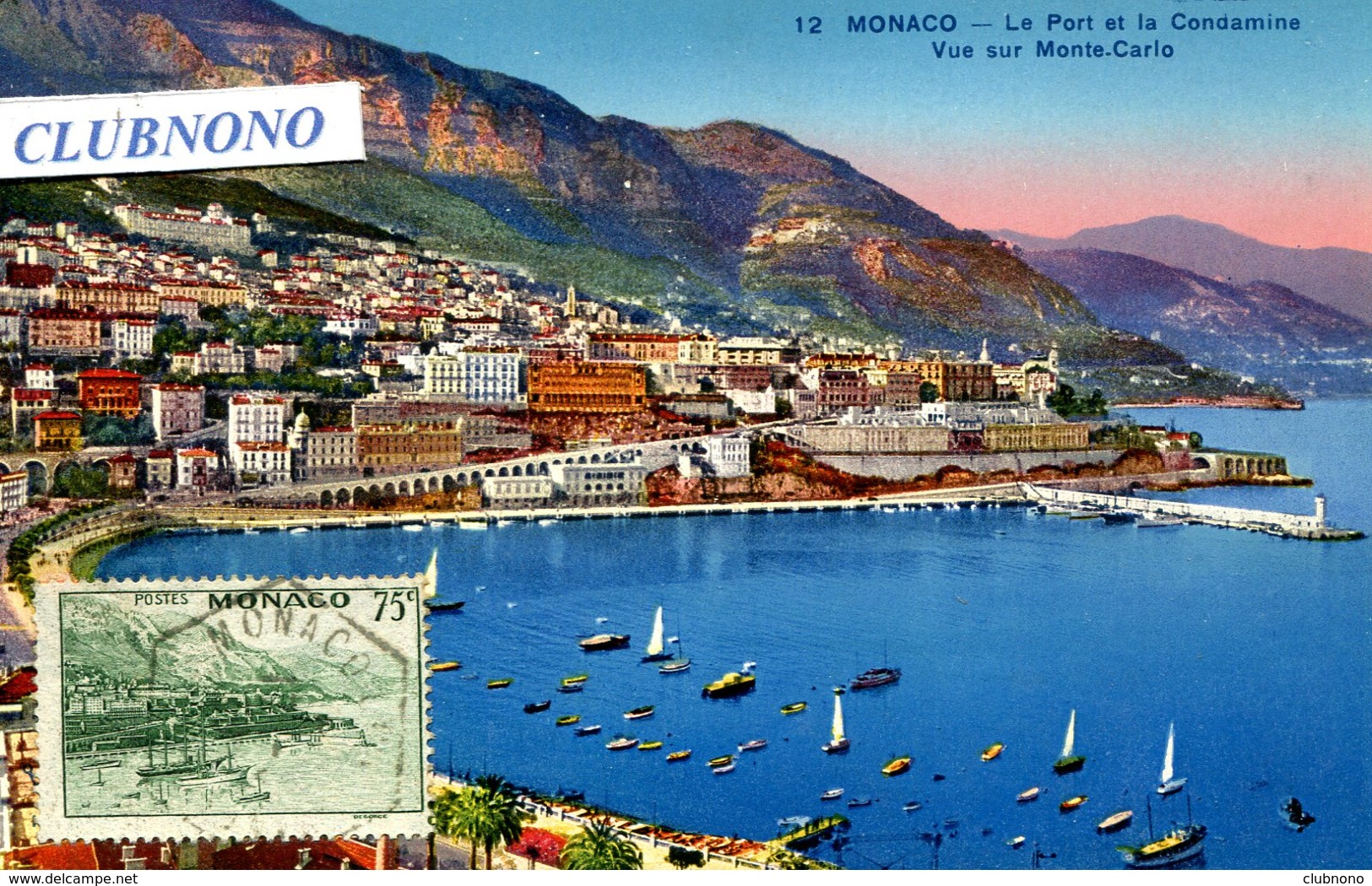 CPA - MONACO - LE PORT ET LA CONDAMINE - VUE SUR MONTE-CARLO (ETAT PARFAIT) - Port