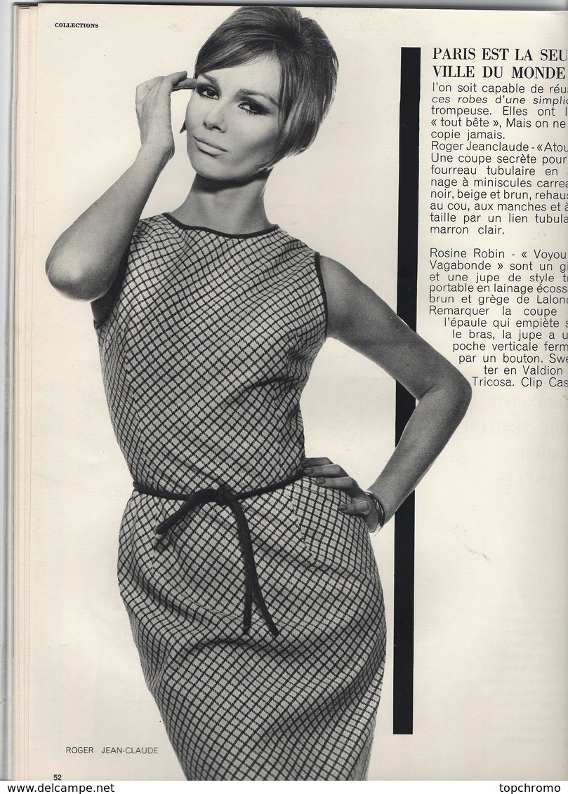 Revue Collections Nouvelle Mode Printemps été 152 Pages 1963 - Moda