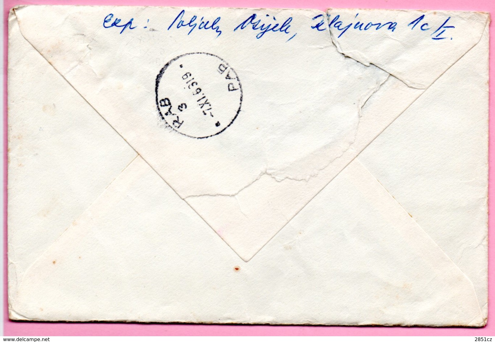 Letter - Postmark Osijek, 6.11.1963. / Rab, 7.11.1963., Yugoslavia - Autres & Non Classés