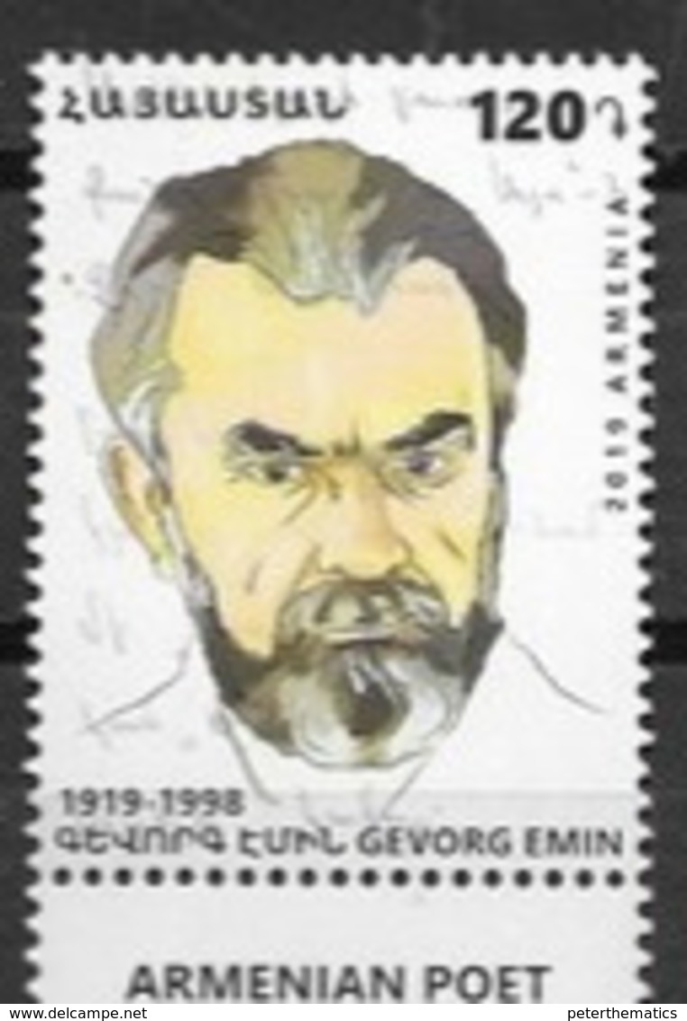 ARMENIA , 2019, MNH, PROMINENT ARMENIANS, LITERATURE, POETS, GEVORG EMIN,1v - Escritores