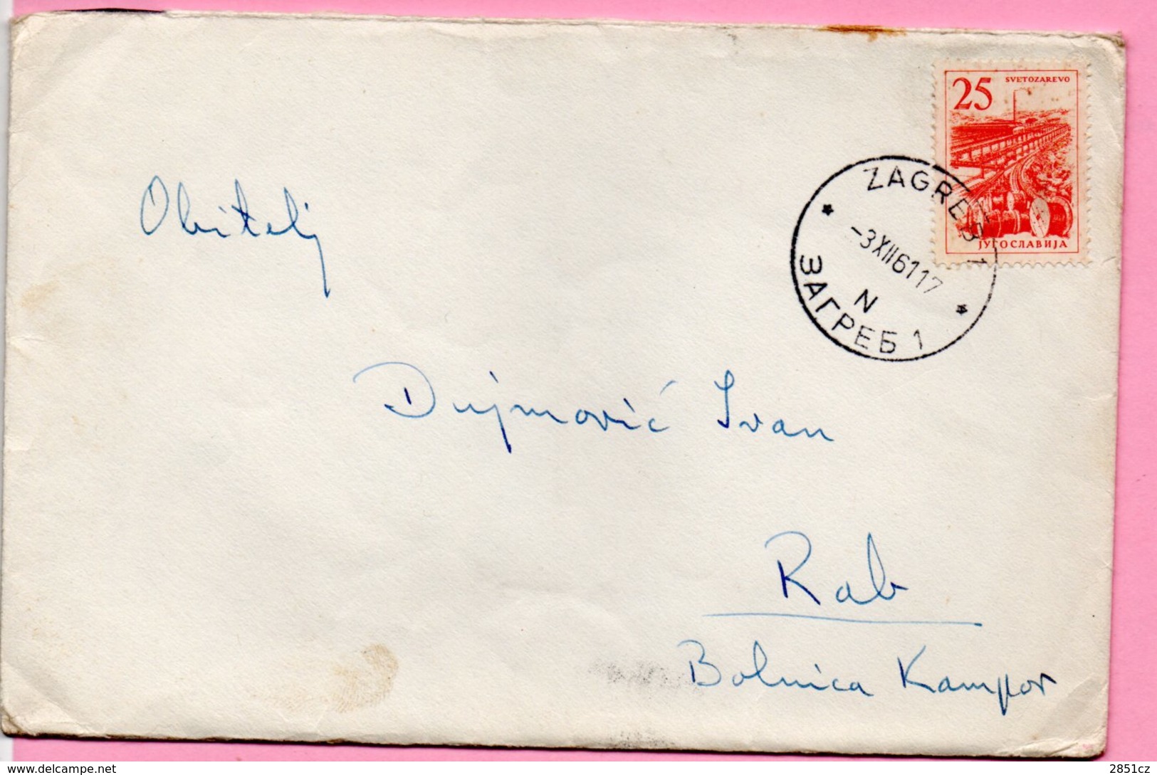 Letter - Postmark Zagreb, 3.12.1961., Yugoslavia - Otros & Sin Clasificación