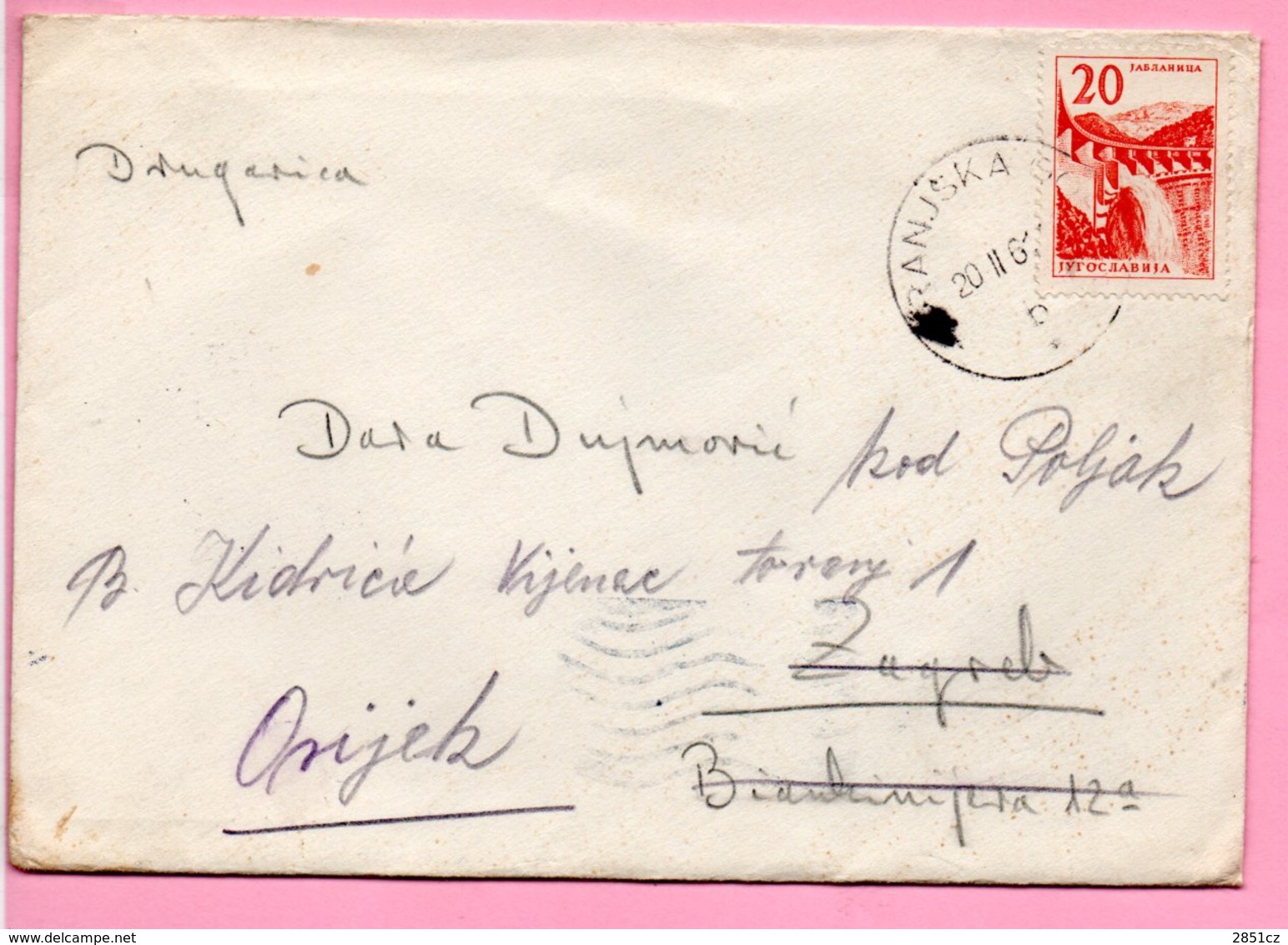 Letter - Postmark Kranjska Gora, 20.2.1961., Yugoslavia - Sonstige & Ohne Zuordnung