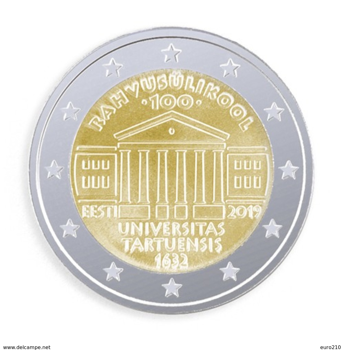 ESTONIA 2 EURO 2019 - University Tartu - UNC Coin - Estland