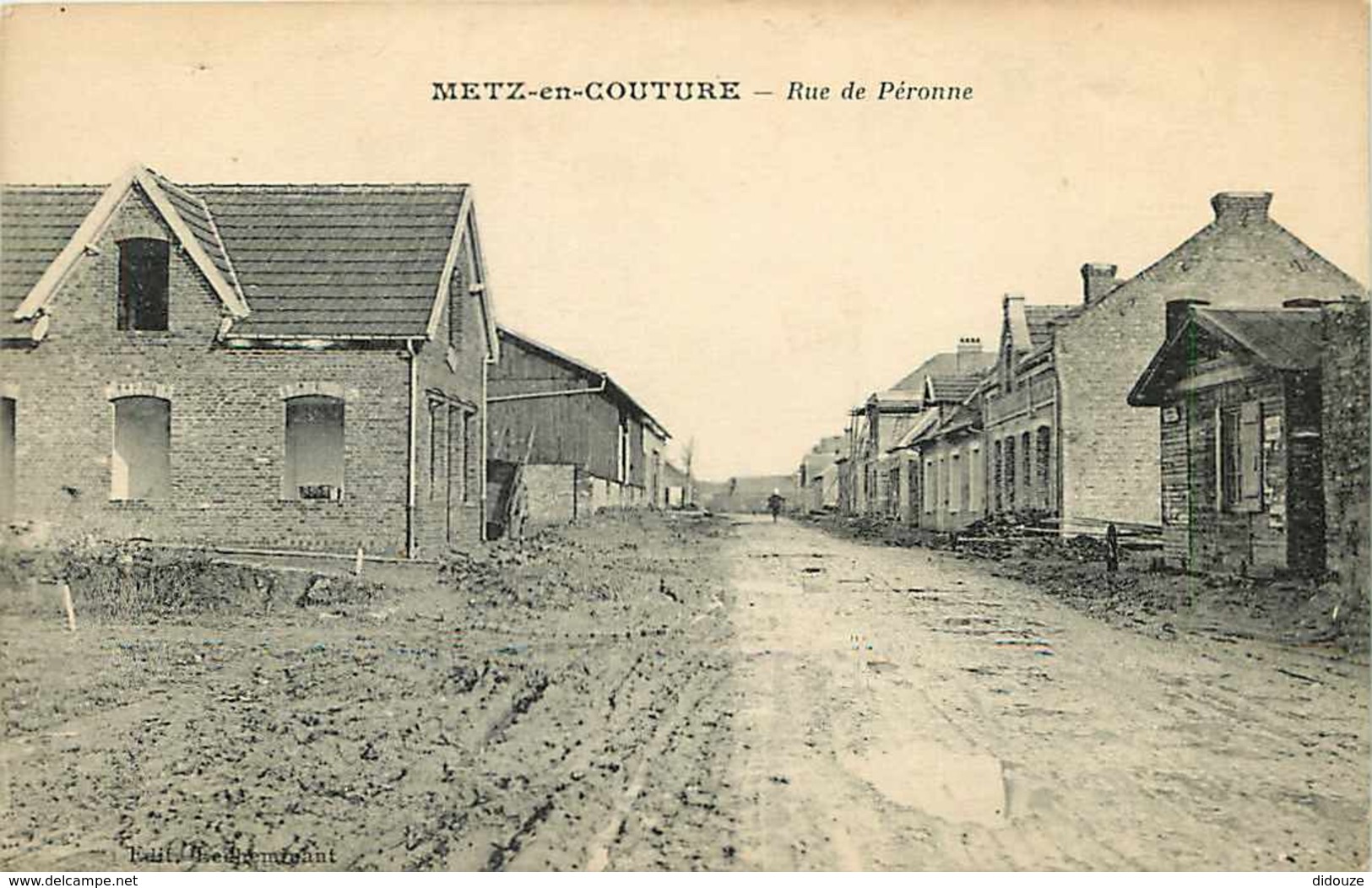 62 - Metz En Couture - Rue De Péronne - Ecrite En 1924 - Voir Scan Recto-Verso - Autres & Non Classés