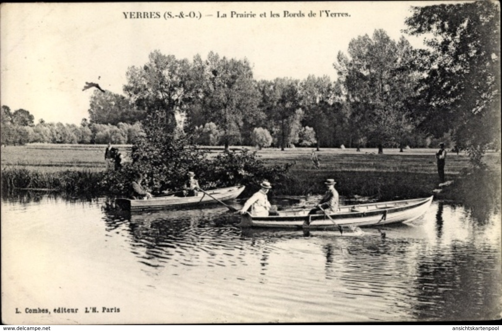 Cp Yerres Essonne, La Prairie Et Les Bords De L'Yerres - Autres & Non Classés