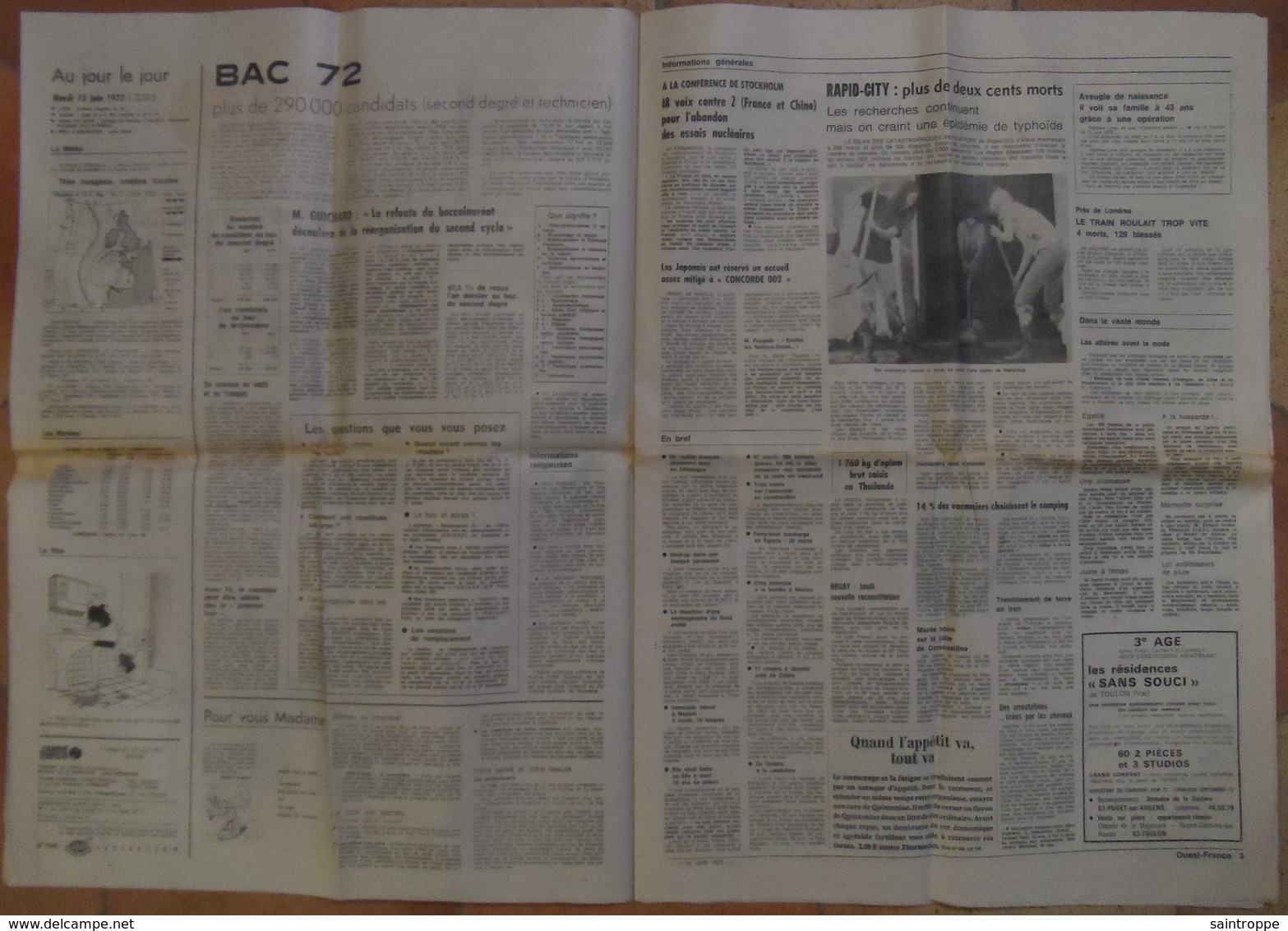 24 H Du Mans 1972.Bain De Foule Des Vainqueurs.Boxe,J.C Bouttier En 20 Questions.Egletons.Roche-sur-Yon.Annie Girardot . - 1950 à Nos Jours