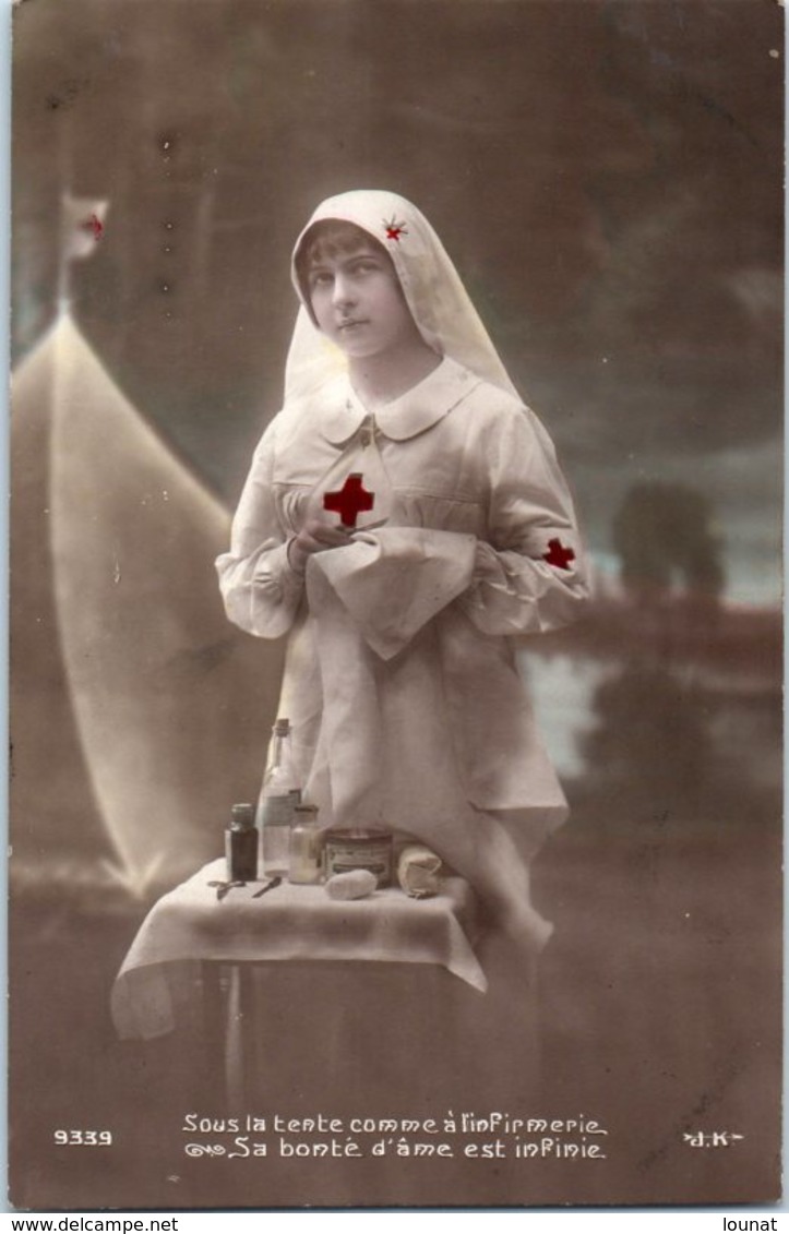 Croix Rouge - Série 9339 JK - Sous La Tente Comme à L Infirmerie- Infirmère Santé Correspondance Militaire - Red Cross